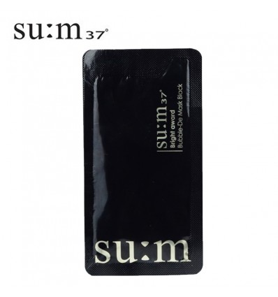 Кислородная очищающая маска Su:m 37 Bubble De-Mask Black 4.5ml